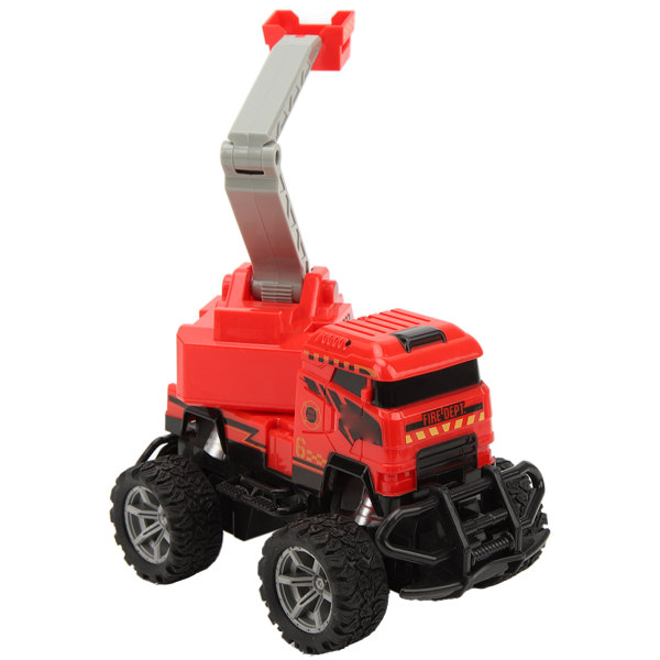 1:43 Fjernbetjent brandbil Elektrisk trådløs lydlys brandbil legetøj til børn