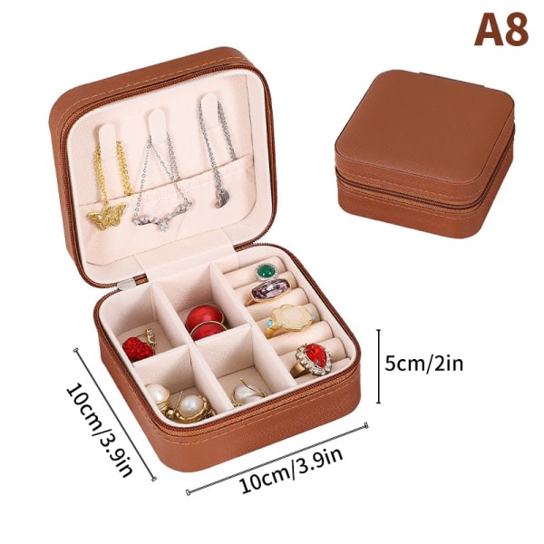 1. enkeltsjikts oppbevaringsboks for damer Reisesmykkeetui Classic A8 ONESIZE A8 ONESIZE