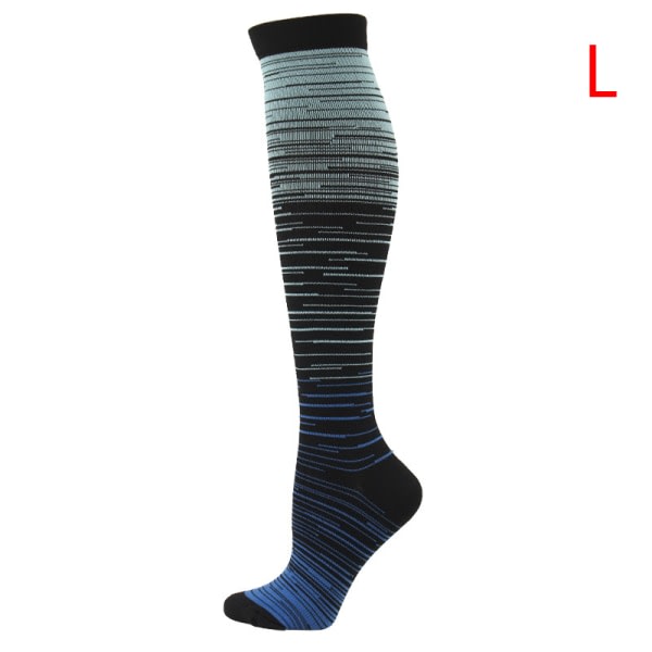 Strumpa Gradient Kompression Blandad Färg Tryck Mid-tubeSpor A14 ONESIZE A14 ONESIZE