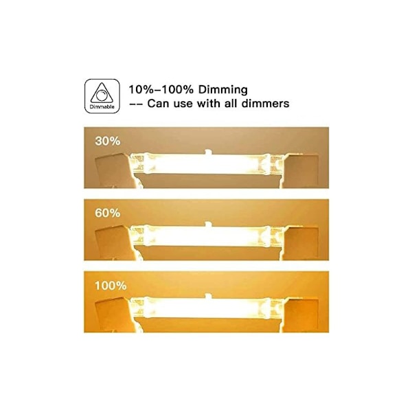 5-pack R7S Halogenlampor 118mm 400W 230V, Dimbar för Spotlights, Landskap, Vardagsrumsbelysning