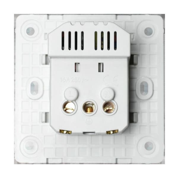 Veggkontakt med dobbel USB - Lader for iPhone/Android Fransk Plugg