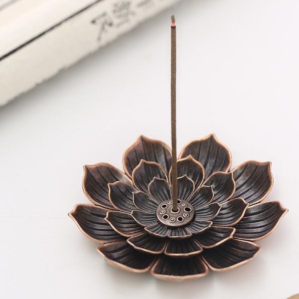 Betterlifefg-seos rökelsehållare buddhism lotus linje rökelse tallrik sandelträ spole bas tempel yoga studios heminredning