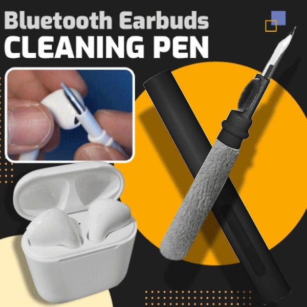 Trådlös Bluetooth kompatibel rengöringspenna för hörlurar Rengöringsborste för hörlurar för hörlurar Tangentbordsrengöringsverktyg (svart)