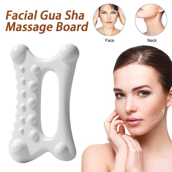 1 st Gua Sha kroppsskrapande ansikts ansikte tunt massageverktyg för G