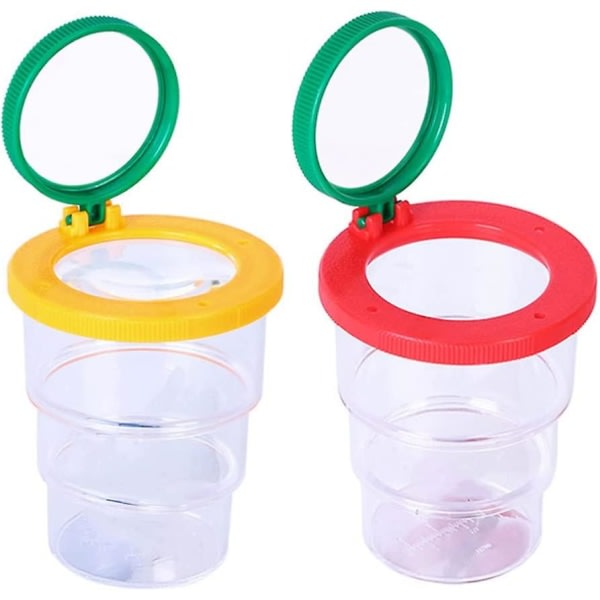Hyönteisten suurentava katseluväline Infoga Bug Viewer Bug Magnifier Container Critter Insect Cage Science Bug Magnifier Science Nature Exploration Tool (2st)