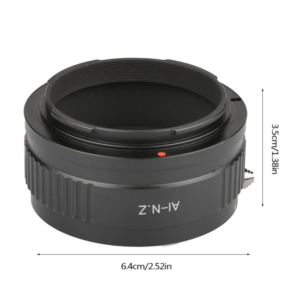 AI-Nik Z Linsadapter i Aluminiumlegering Ringmonterad Lins för Nikon Z Z6 Z7-fäste Byte av Kameratillbehör