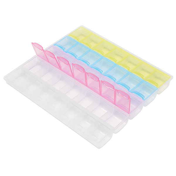 Multifunktionel Diamant Håndværk Ring Ørestik Pigment Holder Display Case L