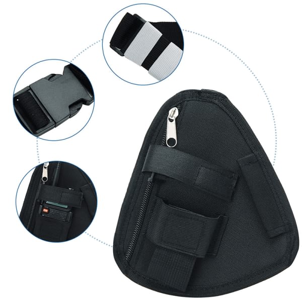 Radiosele Väska Front Pack Påse Hölster Case Black