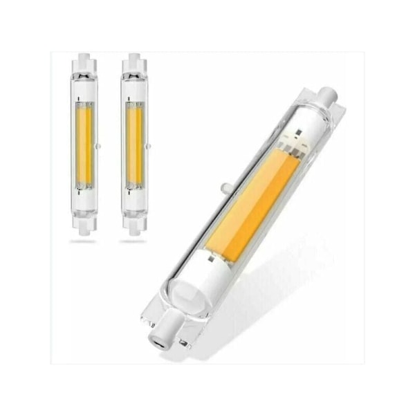 R7S 118mm 30W Dimbar LED Pære Tilsvarende 300W Halogenlampe Varmhvit 3000K Flimmerfri 3000LM Belysning 360° Stråle 2 Pakning.