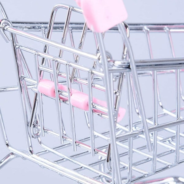 Mini Supermarkedskurv Legetøjsindkøbsvogn Praktisk Vogn Position