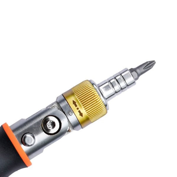 Monivinkkainen 10-in-1-kokoelma, 1/4'' 180° magneettinen ruuvimeisseli autojen korjaukseen