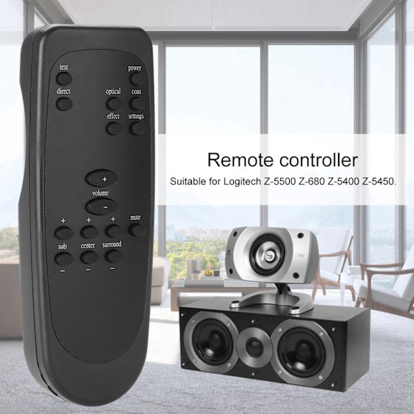Fjernbetjening til Logitech Z-5500 Z-680 Z-5400 Z-5450 Computerhøjttalere