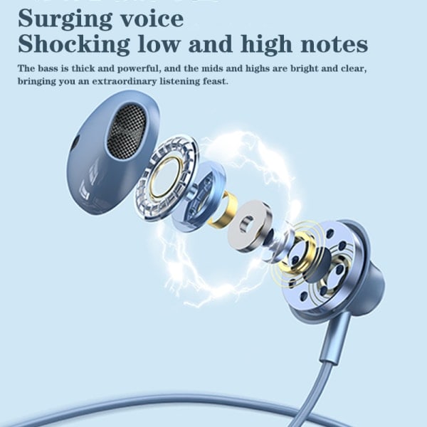 3,5 mm / Type-c headset In-ear Nytt headset til Android X7 X7