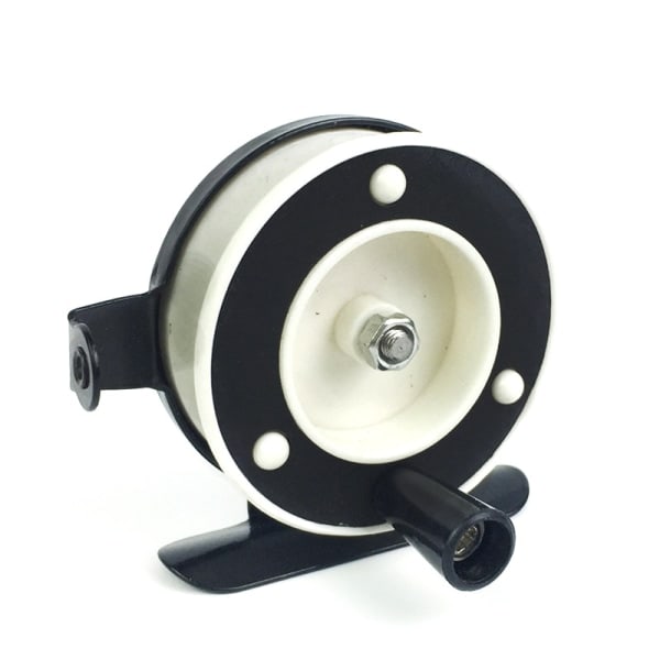 Ultralet isfiskehjul Mini Pole Line Stang Tidligere Rafting Rejer Metalhjul