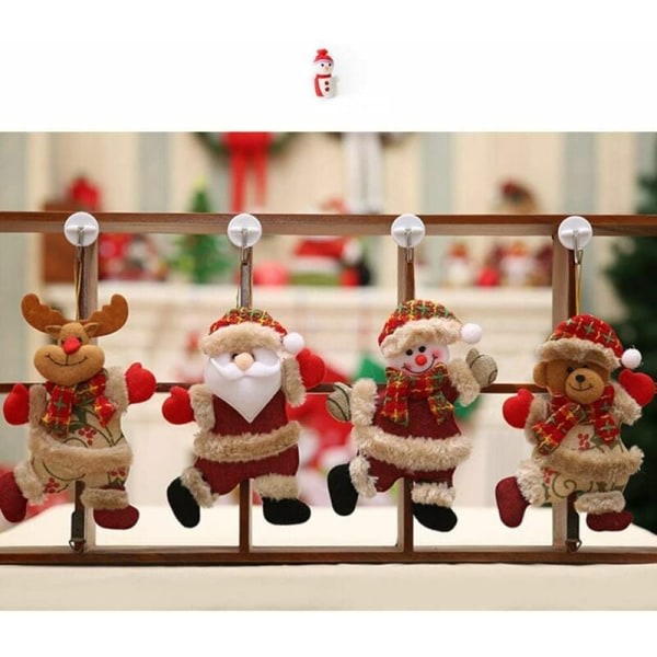3 st julsnögubbe prydnader Hängande julgransdekorationer julgranbollar favoriserar julklappsleksaker festtillbehör，HANBING