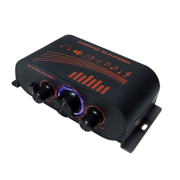 Effekt 20Wx2 Stereo Amp HiFi Lydforsterker Bil hjemmehøyttaler 12V