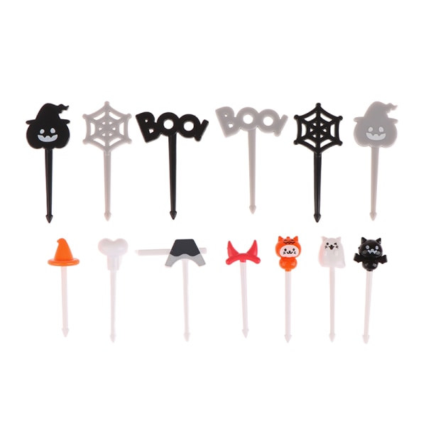 1Pack Halloween Cocktail Picks Fruktgaffel Mode Barn Hol A2 one size A2 one size