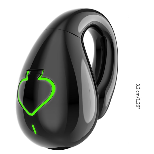 Ax11 Bluetooth-kompatibla hörlurar, enkelsidig klipp, extern stereoljud, affärs- och sporthörlurar, benledning, vit