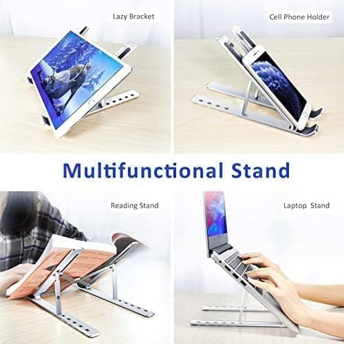 Bærbar computerstativ kompatibel med 10-15,6 tommer (sort)