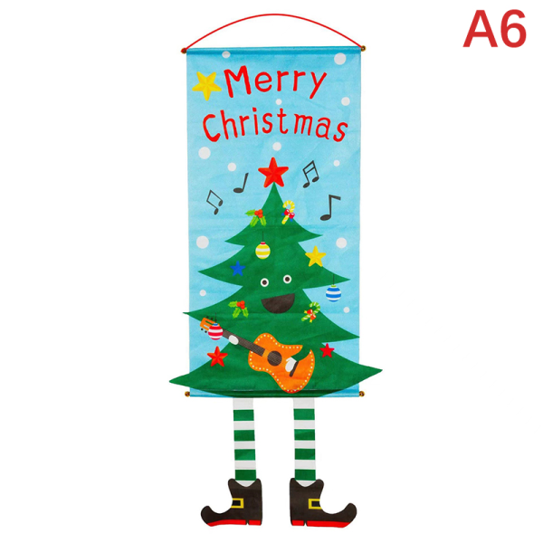 2023 Jul Dörrdekoration Merry Christmas Banner Decor A6