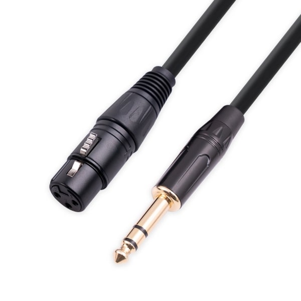 TRS 1/4 tommer til XLR Kabel XLR 3-polet Hun til 1/4 tommer Han Balanceret XLR til Jack 6,35 mm TRS Signalforbindelseskabel 10m