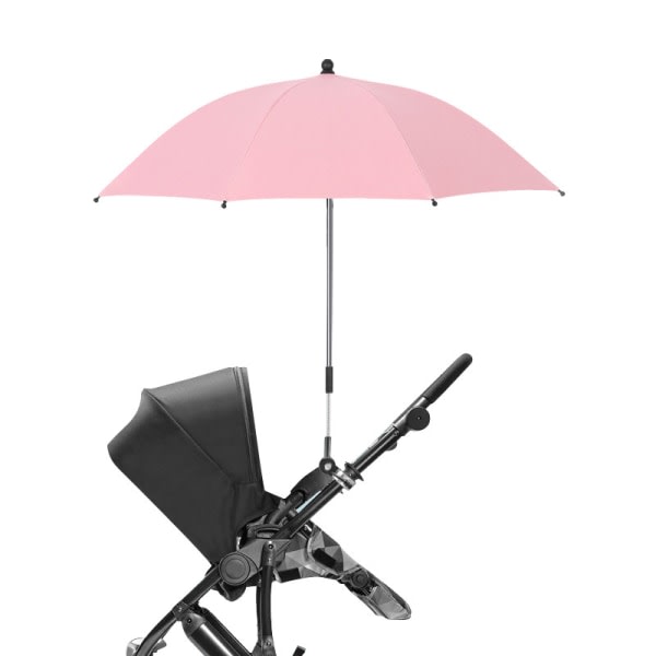 Universal Baby hopfällbart paraply UV-skydd Regnskydd Rosa one size Pink one size
