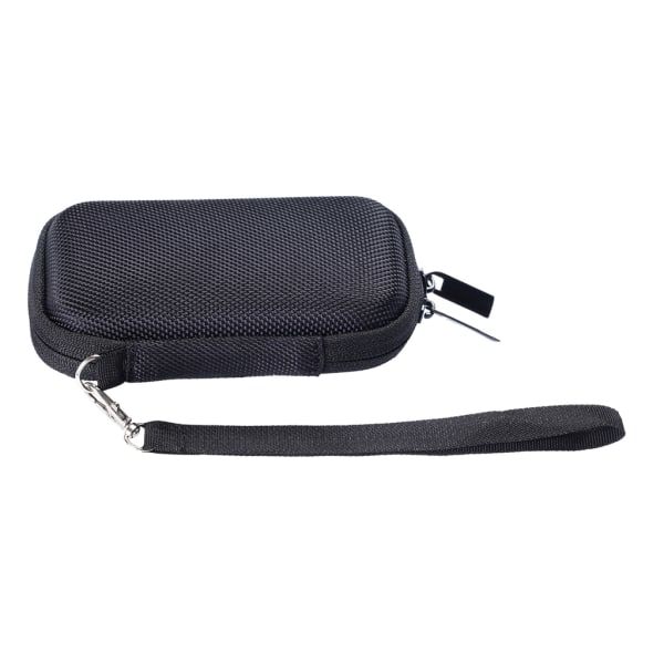 EVA hard case for små harddisker, harddiskveske for E30 SSD, bærbar beskyttende harddiskveske med stroppdeksel, svart