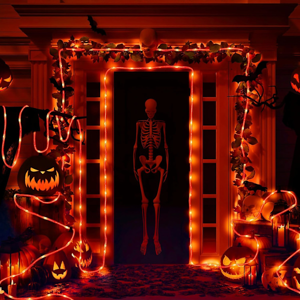 36 LED Halloween lyskæder orange