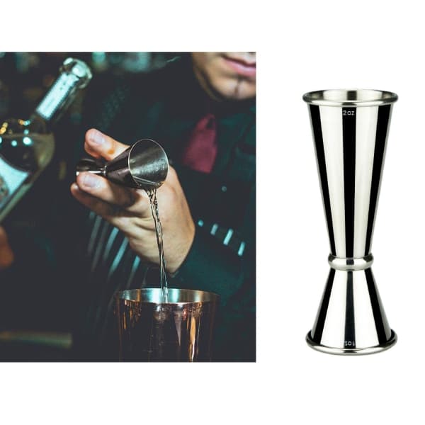 Dobbel Cocktail Jigger Japansk Design Rustfritt Stål Bar Jigger Målekopp