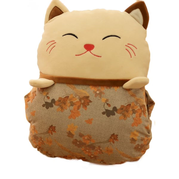 （brun）Plush Doll kinesisk stil kattsoffa putefamilie