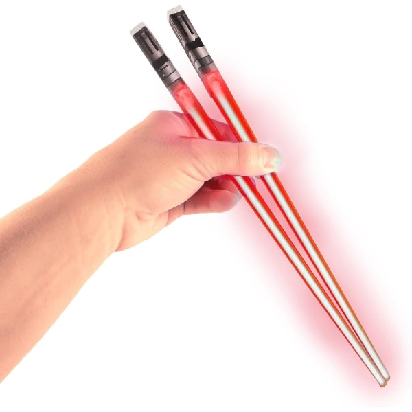 Lightsaber Chopsticks Glow - LED Lightsaber Star Wars Chopsticks - Återanvändbara Sushi Glödande ätpinnar 1 par röd
