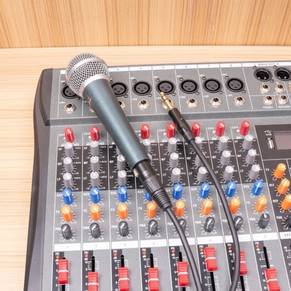 XLR til TRS kabel, XLR til 1/4 kabel, 1/4 til XLR han til hun lydforbindelse 1m