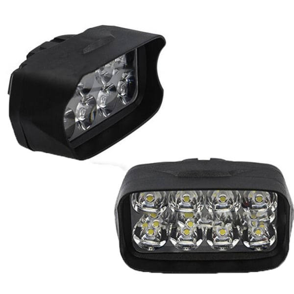 1:a Motorcykel Bil Super Bright 8 LED-ljus Strålkastare Spotlight Svart One Size Black One Size