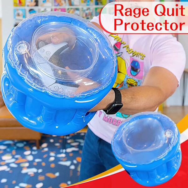 360° Rage Quit Protector, Transparent Uppblåsbart Spelkontrollskydd för Enhetsskydd