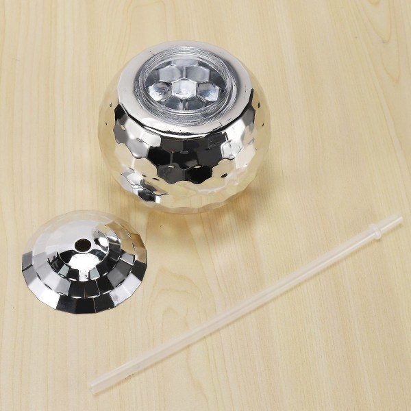 Flash Ball Cocktail Cup Natklub Bar Fest Lommelygte Halm Vinglas drikke sirup teflaske guld