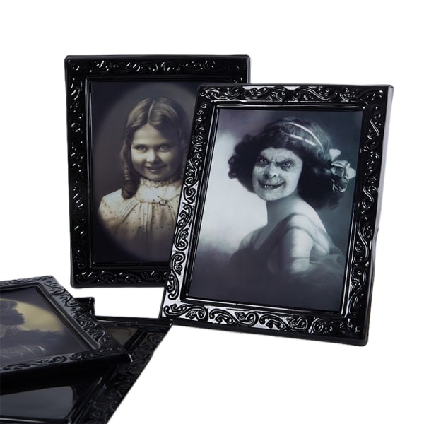 3D Spøkelsesbilde Fotoramme Utbyttbar Skrekkportrettbilde Ha 03 onesize 3 onesize