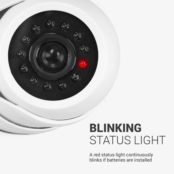 Dummy-övervakningskamera - Dummy CCTV-kamera med LED Home eller S