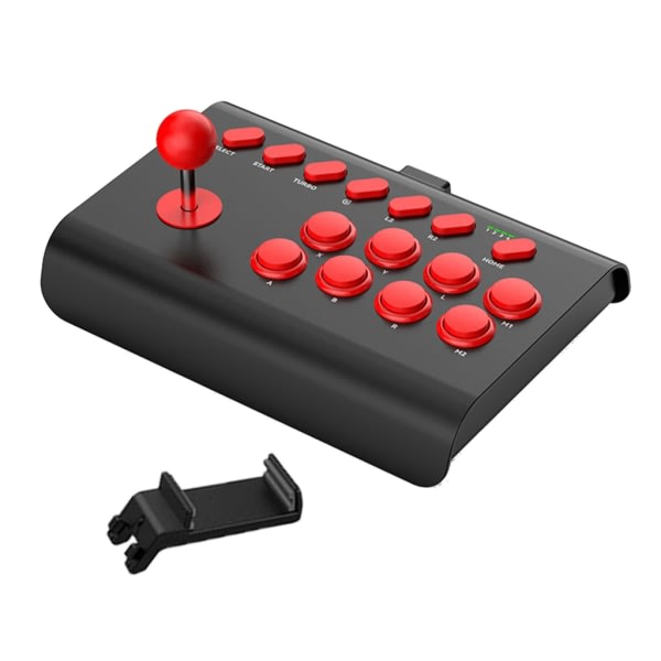 Game Joystick Rocker Fighting Controller kytkimille PC Game Controller Board Joystick Control Device Musta punainen