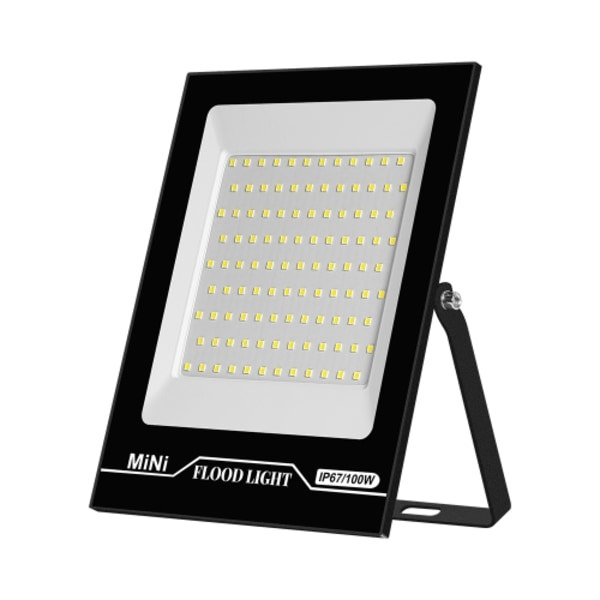 100W LED-projektori ulkovalo vedenpitävä tehokas mainosvalonheit pihavalaistus kirkas valonheit (kylmä valkoinen valo)
