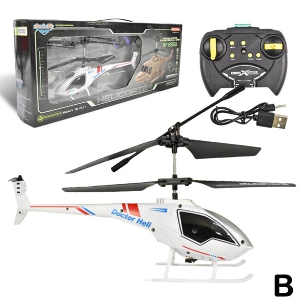 Elektrisk RC Helikopter Fjärrkontroll Flygplan 2.5 Kanaler Chris Vit One Size