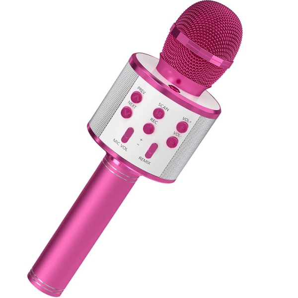 Karaokemikrofoni kaiuttimen ja Bluetoothin kanssa Rose