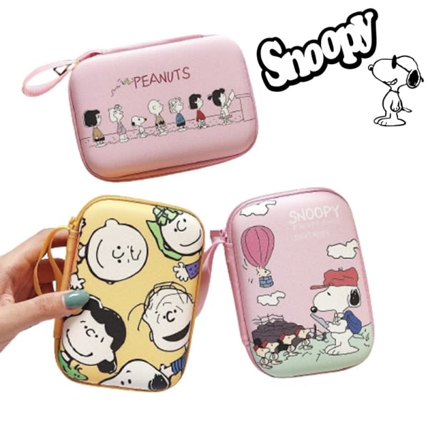 Snoopy Mini kannettava kuulokepussi kolikkopussi kuulokkeet USB-kotelo Säilytyslaatikko Lompakko Kantopussi Laukku Kuulokkeiden lisävarusteet Snoopy 2 Snoopy 2