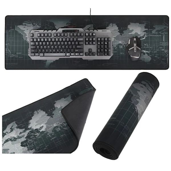 Large Mouse Pad - Gaming - 90x30cm - World Map