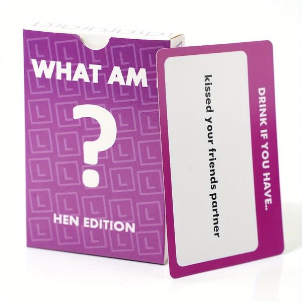 Hvad er jag? Hen Edition Kortspel Roligt Hen Night Party Game Gifts Hot!
