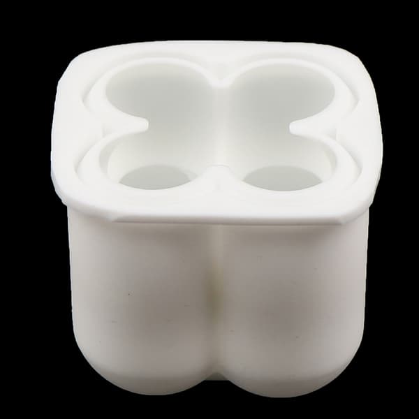 Silikonboblelysform for DIY-lys og gipsfremstilling, hvit