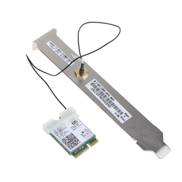 Dual Band Trådløs AC 9461 for Intel 9461NGW 802.11ac M2 for Key E CNVI 2.4G/5G WiFi-kort BT-com 5.0 med forlenget antenne