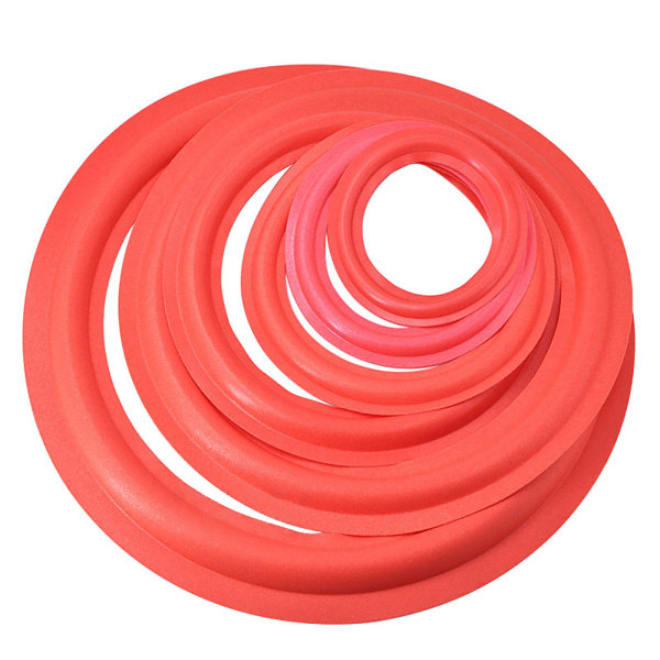 Durable Red Speaker Foam Surround Speaker Rubber Surround Edge Rings 5 in 127mm