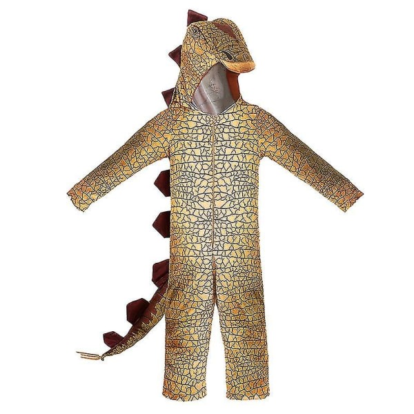 Sød Dinosaur Kostume til Børn - Jumpsuit til Drenge og Piger - Halloween, Purim, Karneval, Fest, Show - C85m70 Szz 4 L (110-120cm)