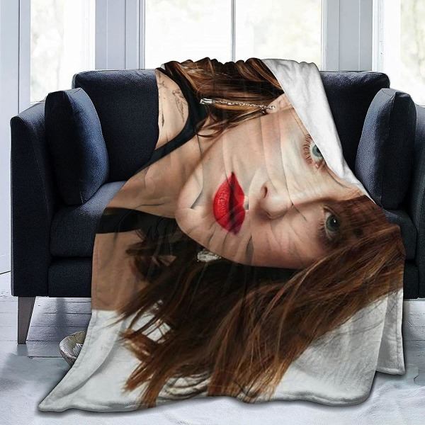Dakota Johnson-filt - Ultrablød flannelsen 3D-print Plysset tæppe Sengdekoration Sengetæppe til stuen Soveværelsesdekoration 50x40in 125x100cm