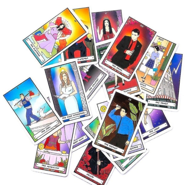 Venner Tarot-kort baseret på strukturen af ​​det klassiske kortspil Spådomskortspil Brætspil Lys Se Starlight--